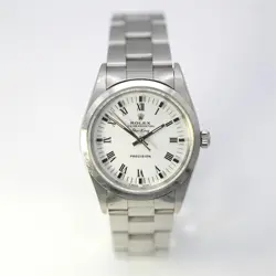 VINTAGE ROLEX OP AIR KING 14000 AUTOMATIC WRISTWATCH STAINLESS STEEL BOX PAPERS