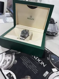 ROLEX DATEJUST 36MM BLACK DIAL STEEL OYSTER BRACELET 126200 W/ BOX & PAPERS
