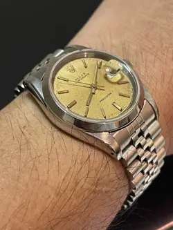 *READ FULL INFO *ROLEX DIAL +NO BRAND CASE & SWAPPED MOVEMENT SWISS ETA