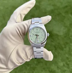 ROLEX OYSTER PERPETUAL 134300 PISTACHIO (41MM) EBAY LIVE!