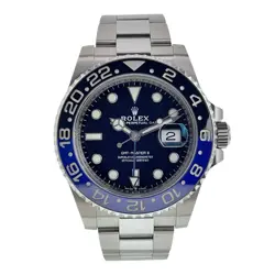 ROLEX GMT MASTER II STAINLESS STEEL BLACK DIAL 40MM AUTOMATIC MENS 126710BLNR
