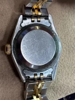 Rolex Datejust 69173 SS & 18k Yellow Gold 26mm Watch Black Dial Box & Papers