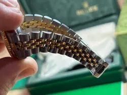 Rolex Datejust 69173 SS & 18k Yellow Gold 26mm Watch Black Dial Box & Papers