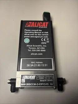 ALICAT SCIENTIFIC MW-20SCCM-D-EIP/GAS:AIR / MW20SCCMDEIPGASAIR (USED)