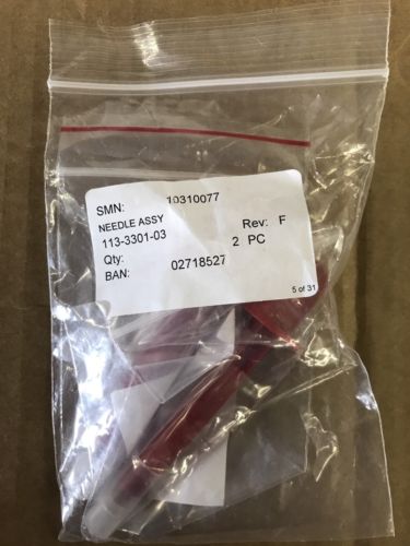New Siemens 10310077 Pack Of 2 Advia Needle Assy. Part# 113-3301-03