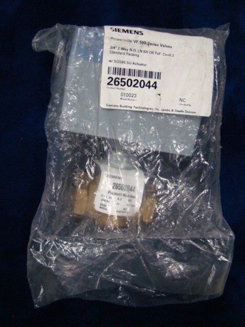 SIEMENS POWERMITE VALVE VF599 SERIES #26502044 3/4&quot; WITH SQS65.5U ACTUATOR-NIP!!