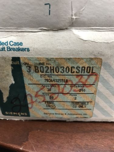 BQ2H030QL SIEMENS NEW IN BOX (6 AVAILABLE) FREE SHIPPING