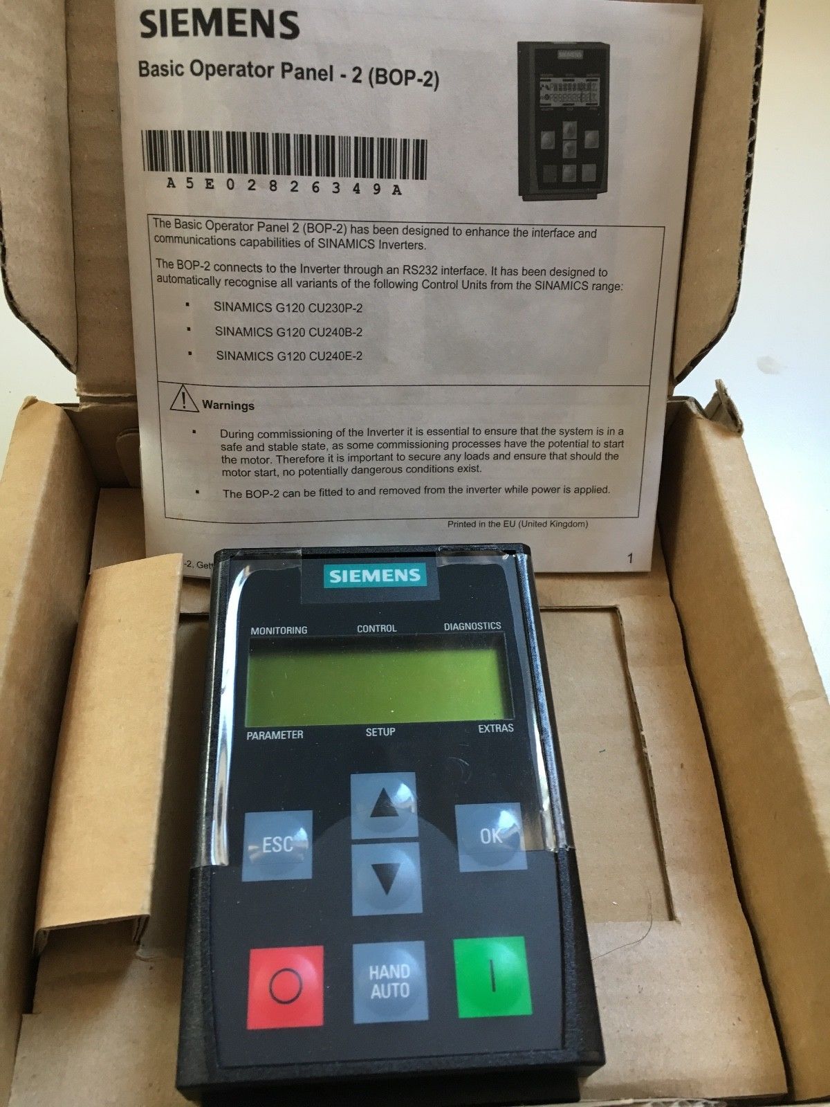 Siemens BOP-2  6SL32550AA004CA1 Industrial Control System
