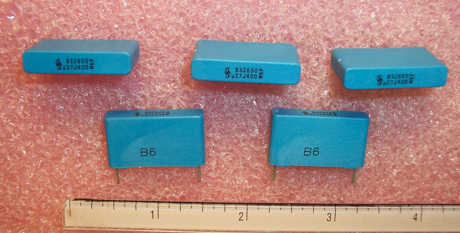 QTY (50) .27uf 400V 5% METALLIZED BOX FILM CAPACITORS B32650-L4274J SIEMENS