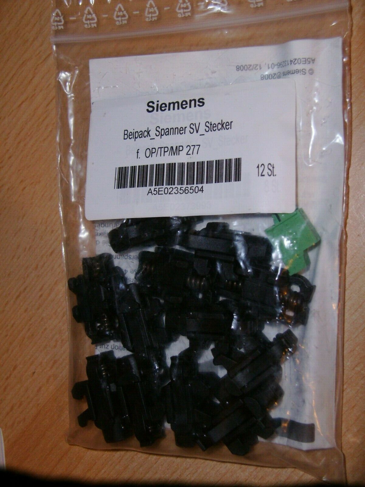 SIEMENS A5E02356504 - PACK OF 12 - Spring Clamp Set for Simatic HMI - New