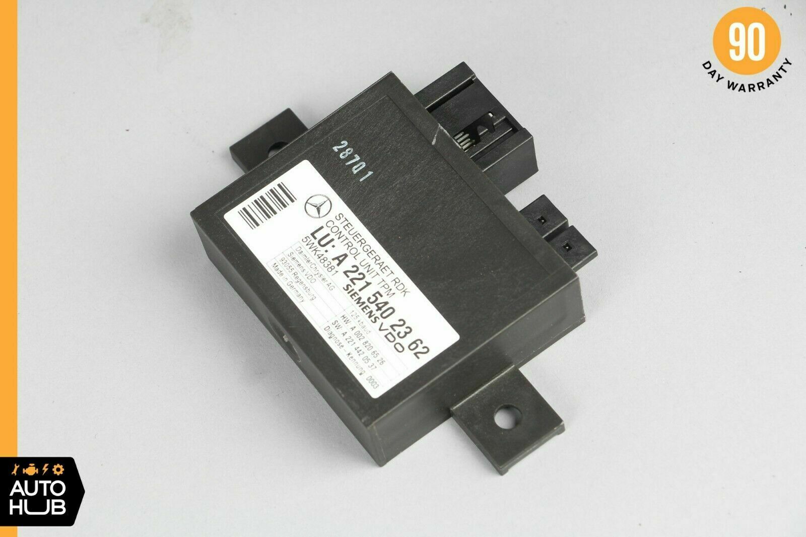 07-14 Mercedes W216 CL600 S450 S63 Tire Pressure Monitor Module 2215402362 OEM