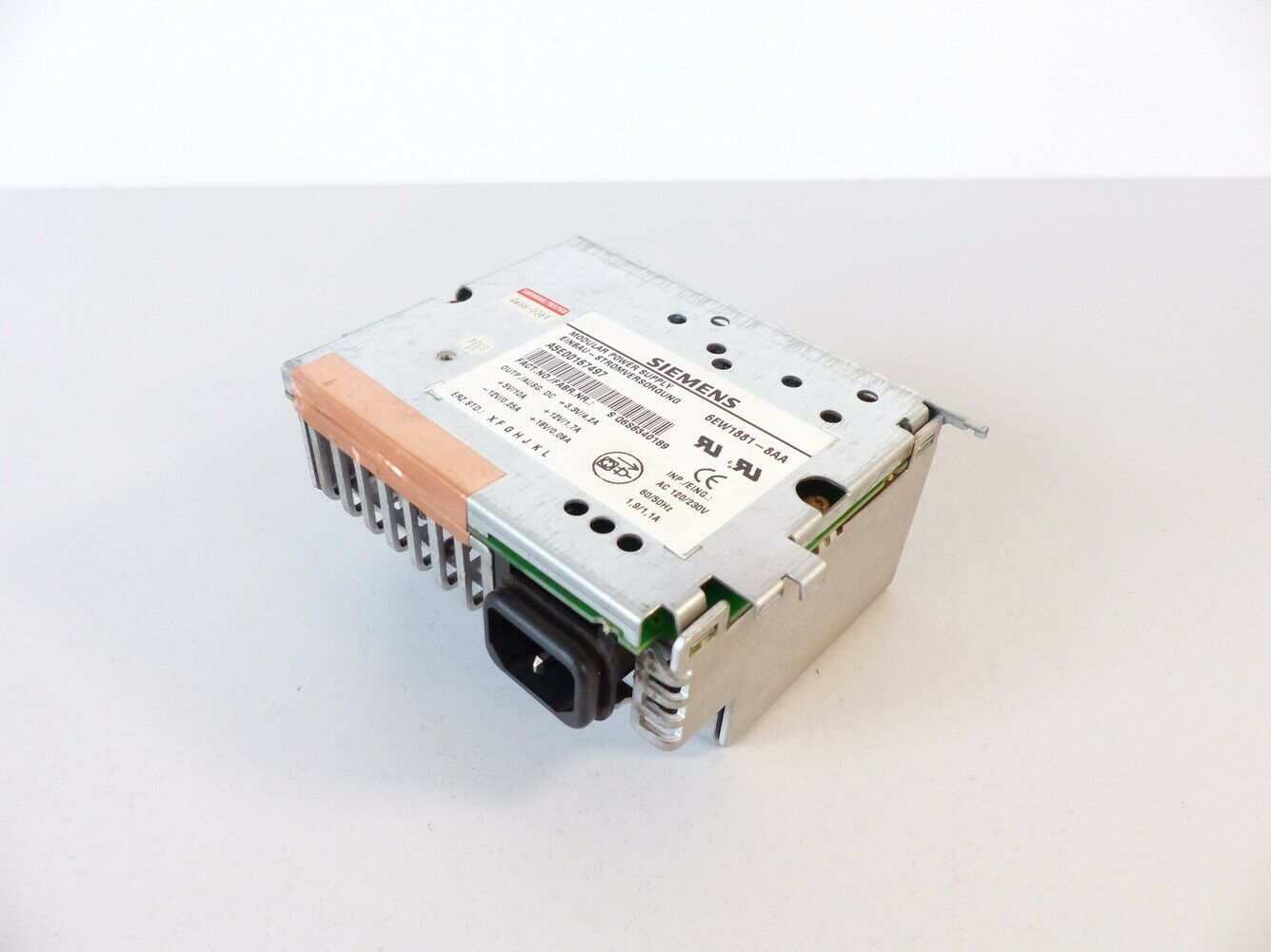 Siemens A5E00167497 Einbau-Stromversorgung SN:SQ6S8340189 / 6EW1881-8AA