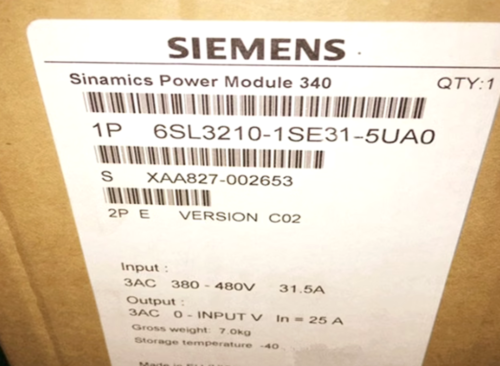 NEW Siemens 6SL3 210-1SE31-5UA0 6SL3210-1SE31-5UA0