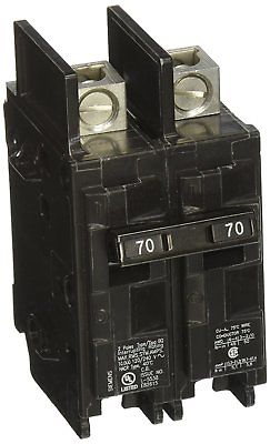 Siemens BQ2B070L 70-Amp Double Pole 120 / 240-Volt 10KAIC Lug In / Lug Out