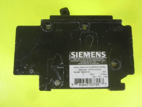 Siemens Circuit Breaker -- BQ3B030L -- Used