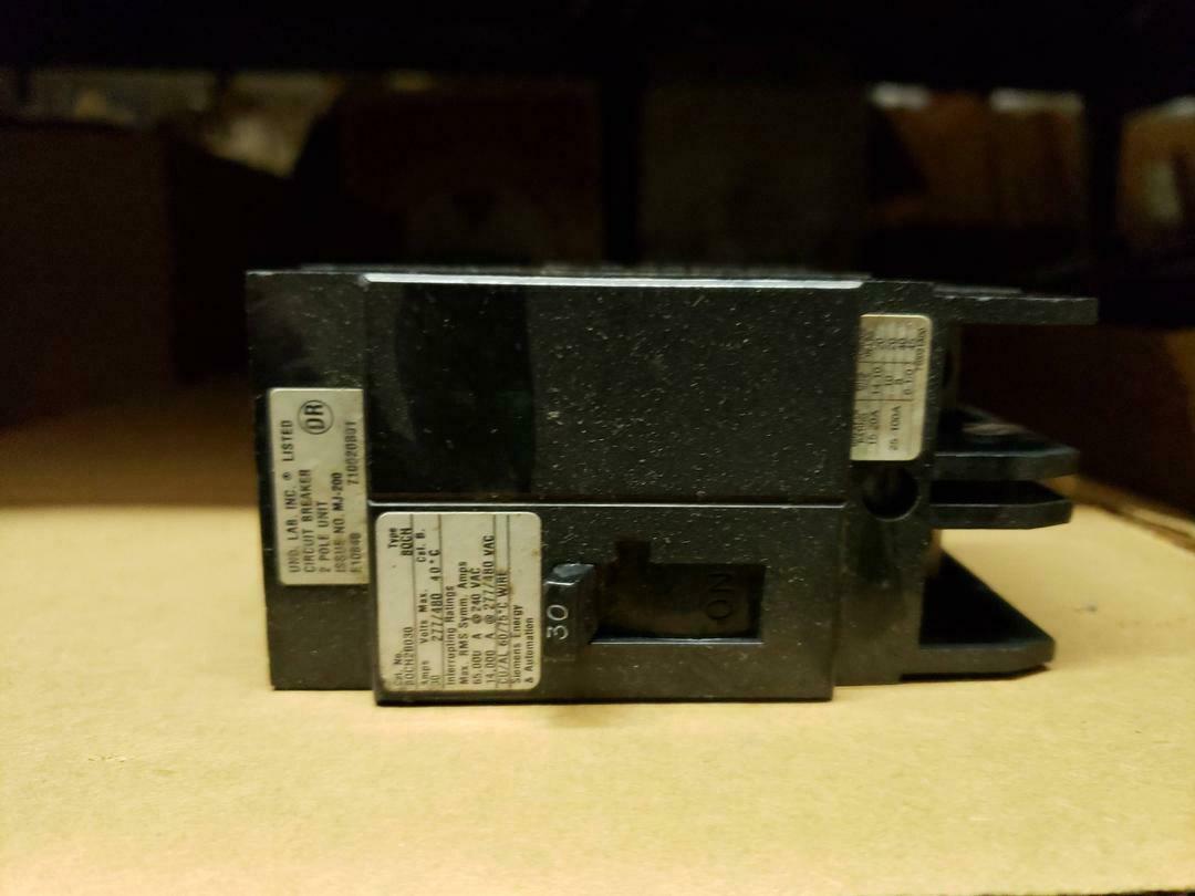 ITE Siemens BQCH2B030 Circuit Breaker 480v 30a 2 Pole
