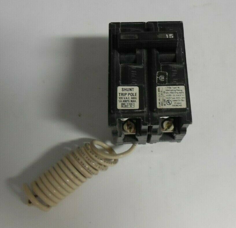 Siemens B11500S01 - 1P - 15A BL - Shunt Trip Pole 120V - New