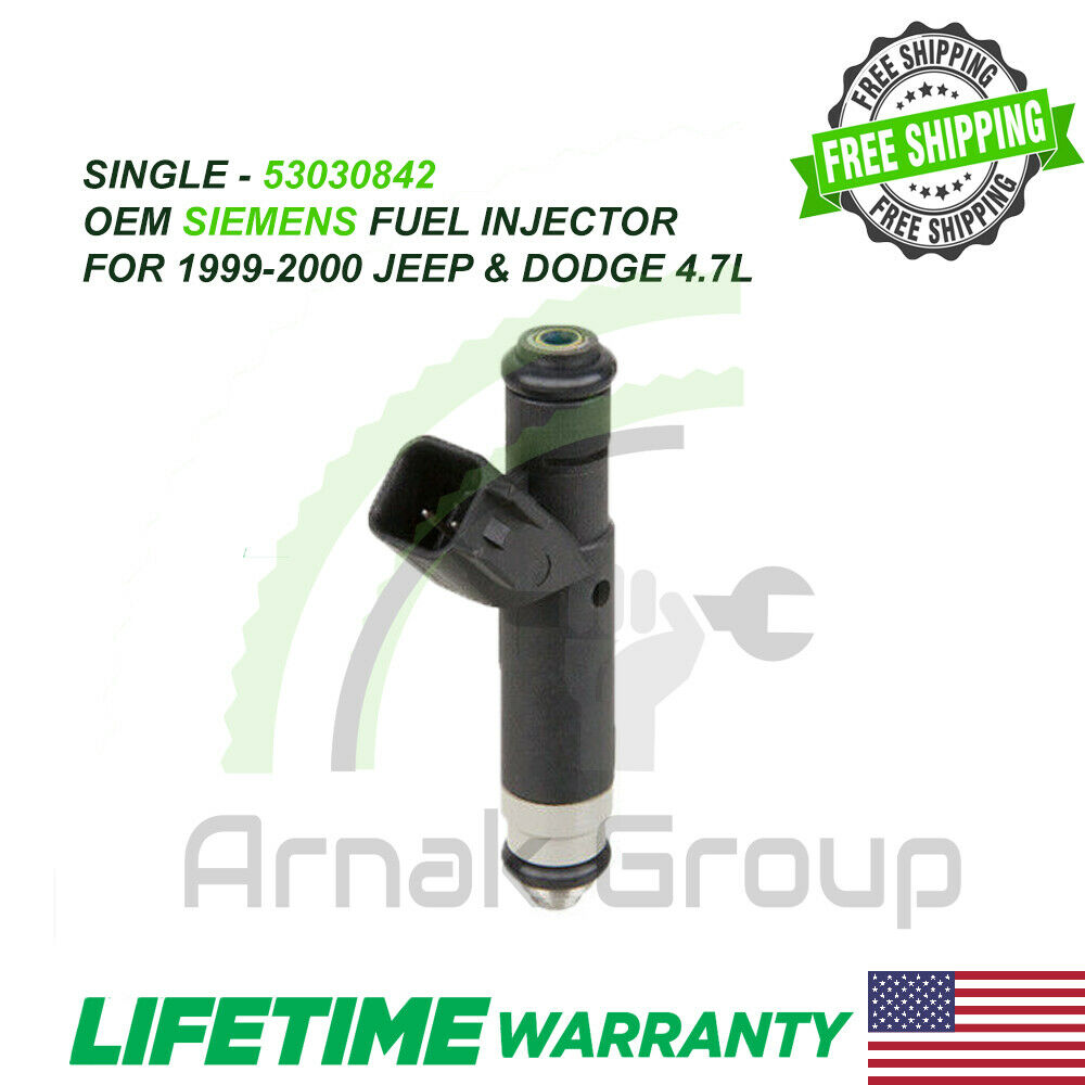 1 PIECE OEM Siemens Fuel Injector 1999-2000 Dodge Durango/Dakota, Jeep Cherokee