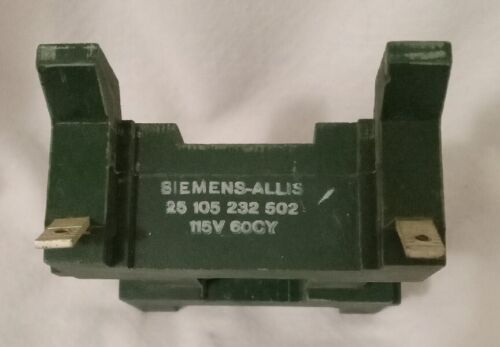 SIEMENS - Allis 25 105 232 502 / 25105232502  115v 60cy Contactor Coil Size 4