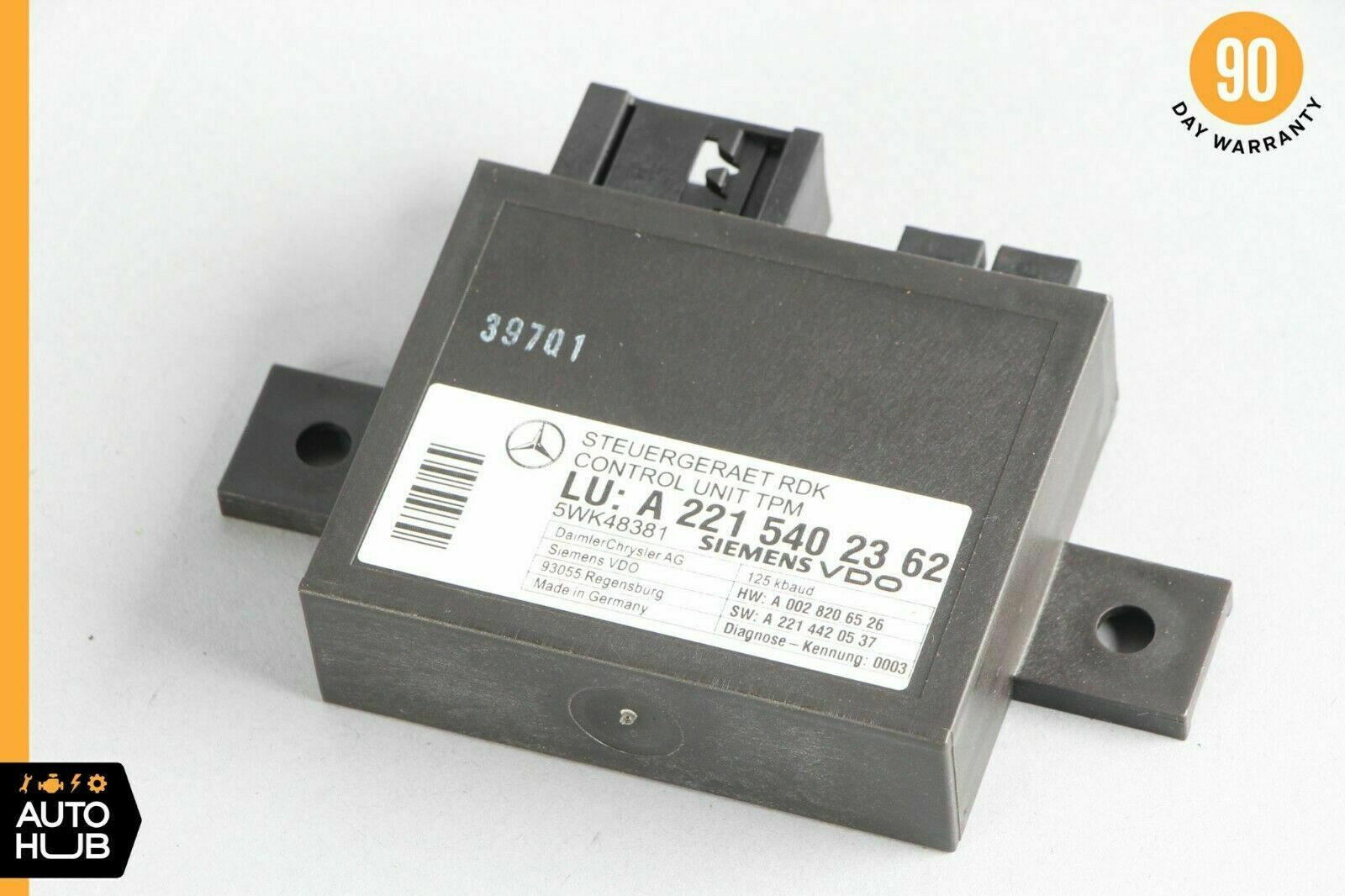 07-14 Mercedes W221 S450 CL600 S63 Tire Pressure Monitor Module 2215402362 OEM