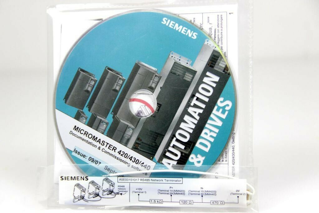 SIEMENS A5E01045378A Micromaster 420/430/440 Documentation Software