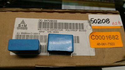 Siemens 22nF 1600V 10% RM27.5 mkt B32644C1223K S+M capacitor Lot-10pcs