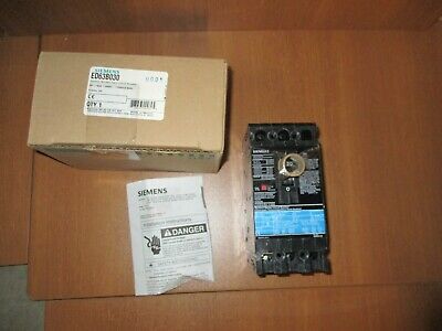 SIEMENS, SENTRON CIRCUIT BREAKER,3P/30A/480-600V PART#ED63B030, 100% NEW