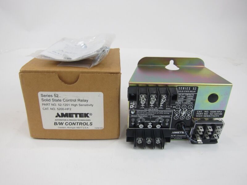 New Ametek 5200-HF2 Solid State Control Relay 52-1201 
