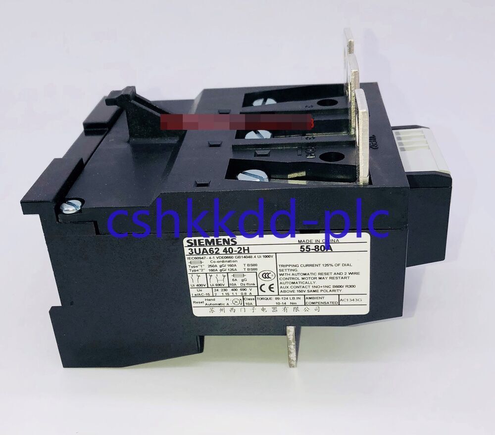 1PC New Siemens 3UA6240-2H Thermal Overload Relay 55-80A Free Shipping