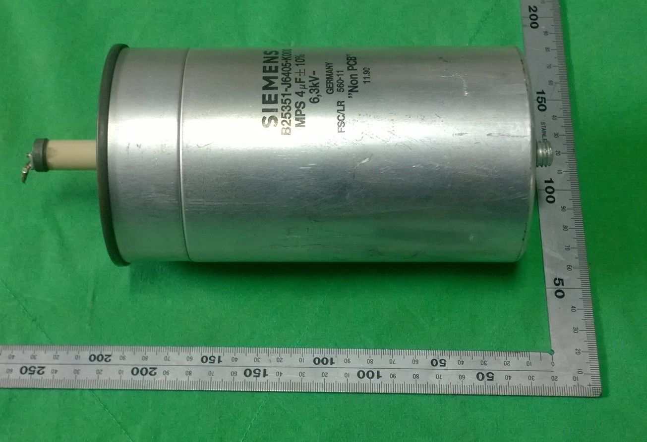 SIEMENS B25351-J6405-K000 MPS 4uF 6.3KV Capacitor (#2349)