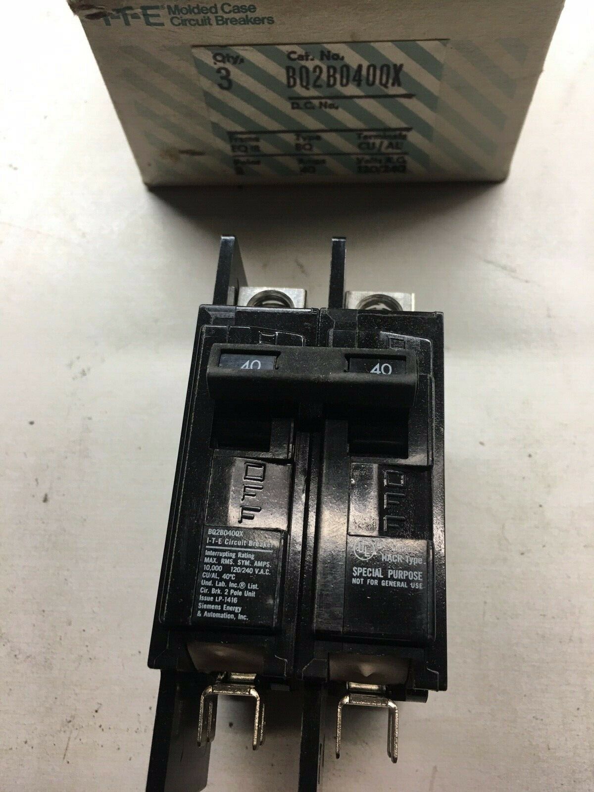 BQ2B040QX Siemens ITE Circuit Breaker NIB