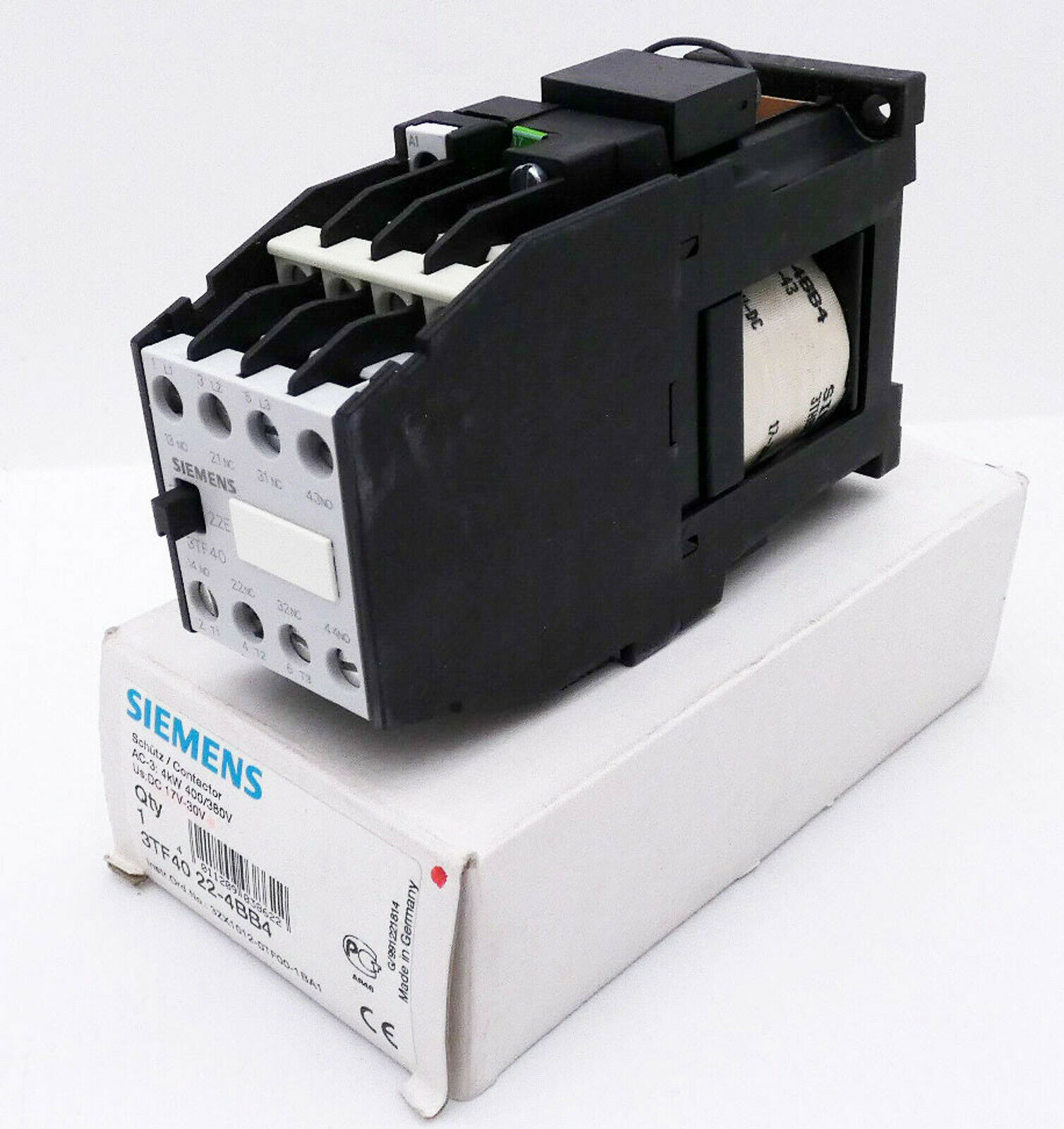 Siemens 3TF40 22-4BB4 3TF4 022-4BB4 4kW 400/380V Schütz -unused/OVP-