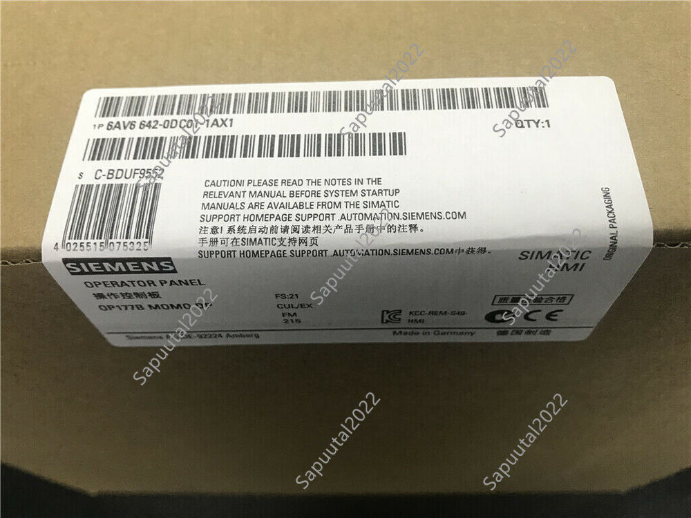 1件装西门子6AV6 642-0DC01-1AX1全新带盒6AV6642-0DC01-1AX1加急发货-