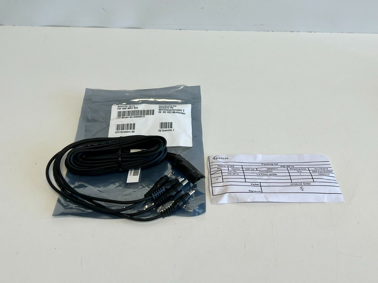A8:   Opticis/ Siemens PW-SP14 / 08694072 Cable