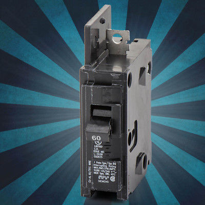 BQ1B060H-Siemens Bolt-On Molded Case Breaker 1POLE 120 VOLT Bolt-On BQ 1PHASE