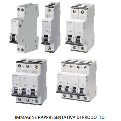 Siemens MCB 4P 1A 6KA Curved C 4 Modules 5SY64017