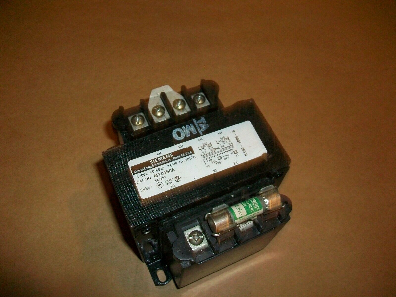 Siemens Control Transformer MT0150A     150VA   240/460P   120S