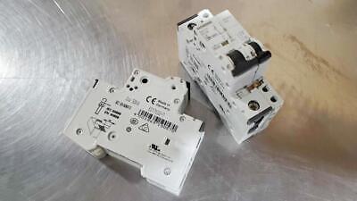 Lot of 2 Siemens 5SY71 MCB C2 Circuit Breakers 5SY7102-7 w/ 5ST3013 Aux Switch