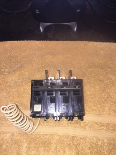 Siemens 3P Shunt Trip Bolt On Circuit Breaker 60A 240VAC, BQ3B060H00S01