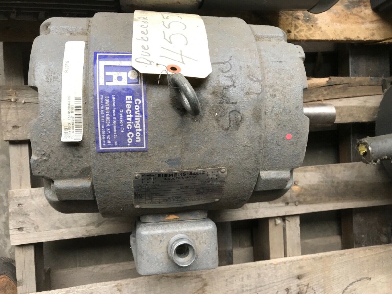 Siemens Motor, #610, #7.5hp, #51-306-177, 1750rpm, With Warranty