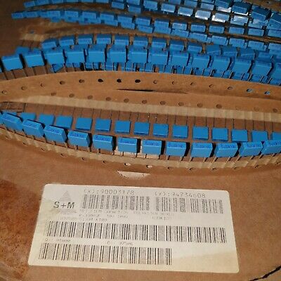 20x NOS SIEMENS 0.33UF 330nF 100V B32520C1334K189 STACKED FILM HIEND AUDIO CAPS!