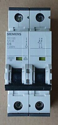 Circuit breaker Siemens 5SY6506-7 MCB C6 6A / #A I1MG 8279