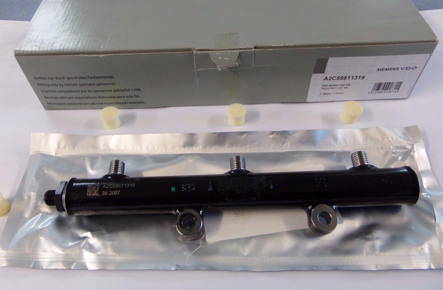 A2C59511319 SIEMENS VDO COMMON RAIL RIGHT HAND. NEW.