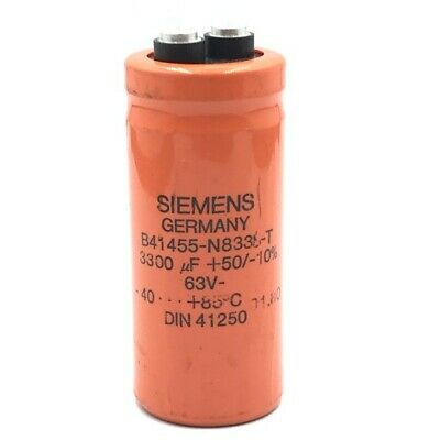 3300UF 63V ELECTROLYTIC CAPACITOR 85X35mm B41455-N8838-T SIEMENS