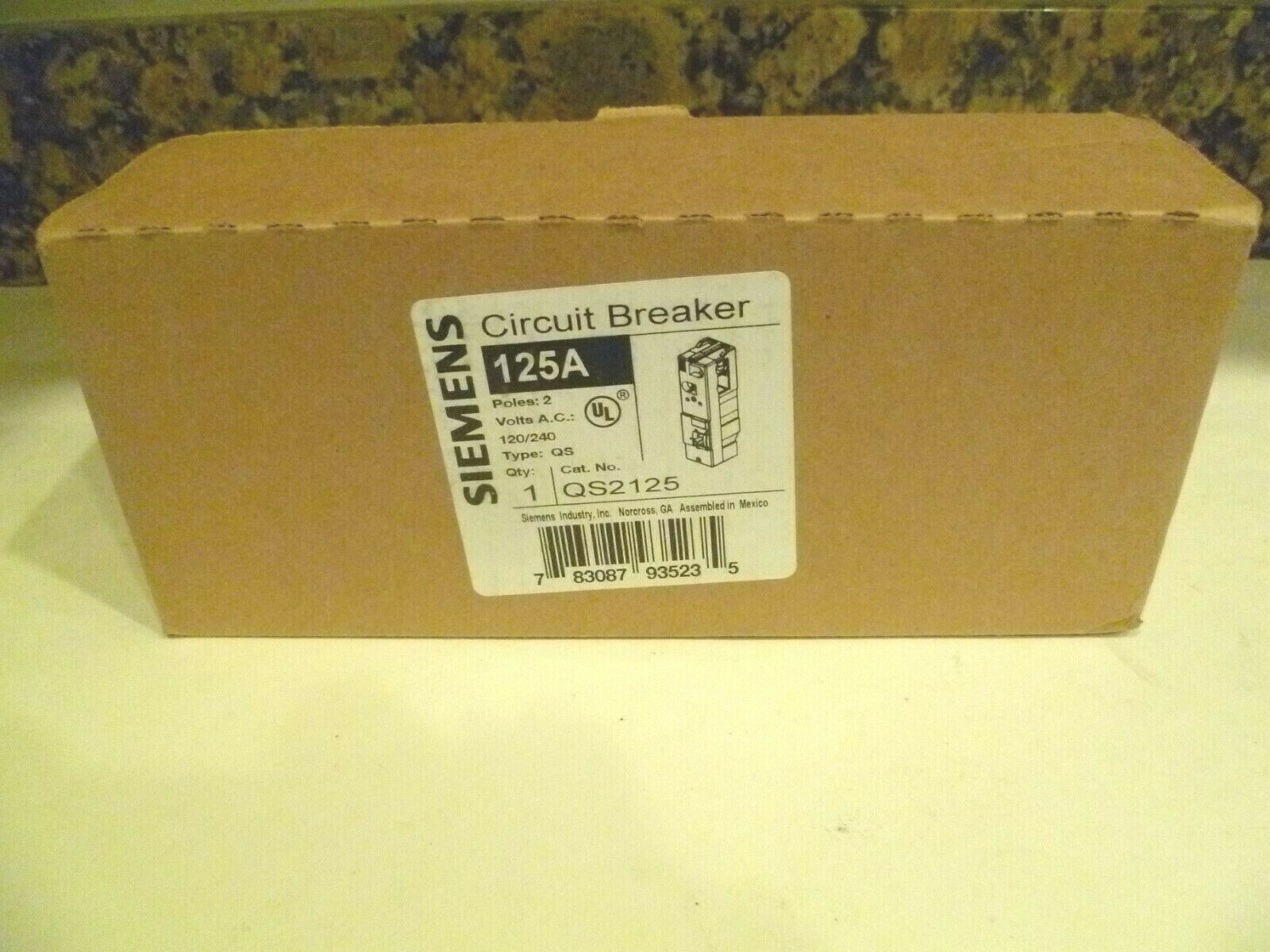 Siemens 125 Amp Double-Pole 10kA Type QS Multi-Family Main Breaker QS2125