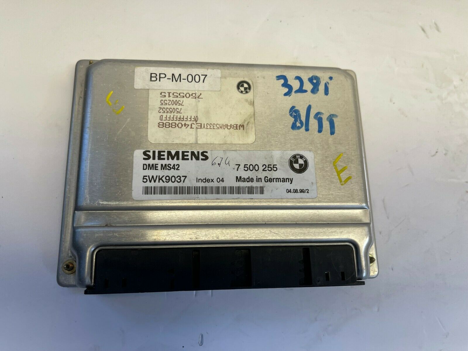 1999-2000 BMW 3 5 SERIES 328 528 ENGINE CONTROL MODULE ECU EBX ECM OEM 7500255
