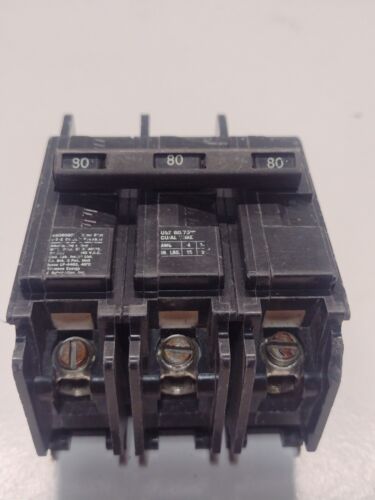 Gould/Siemens/ ITE BQ3B080H 80 Amp 3 Pole BREAKER  BQH (tiny chip)