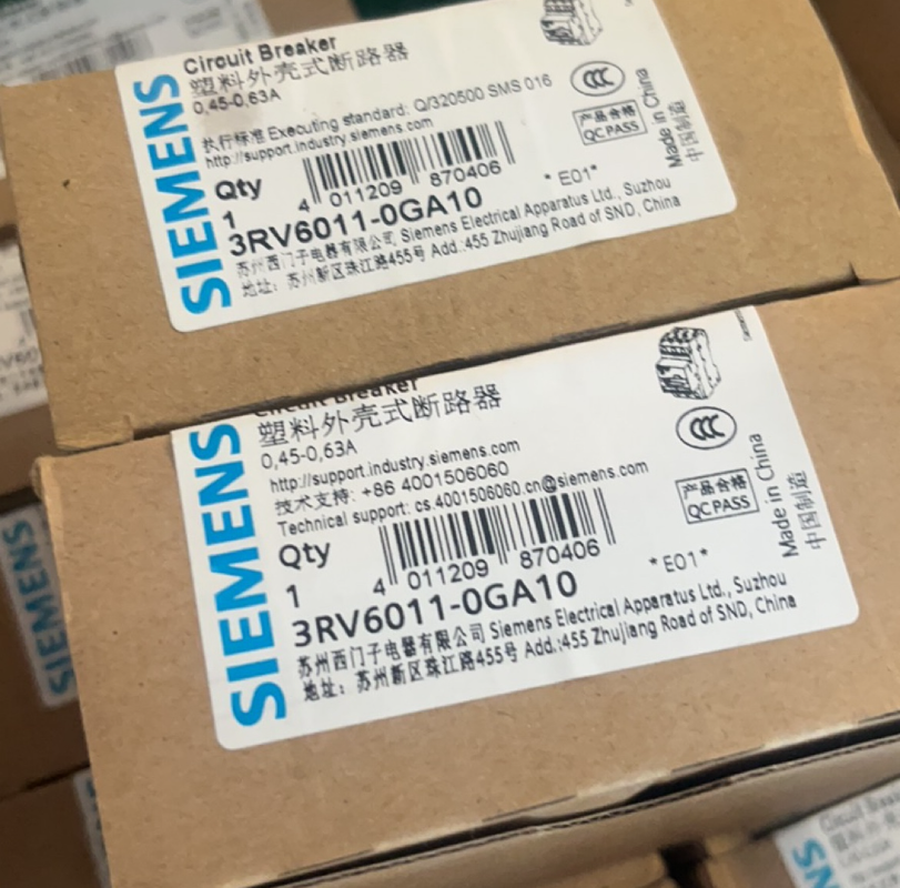 1pcs New  SIEMENS 3RV6011-0GA10  Circuit Breaker 