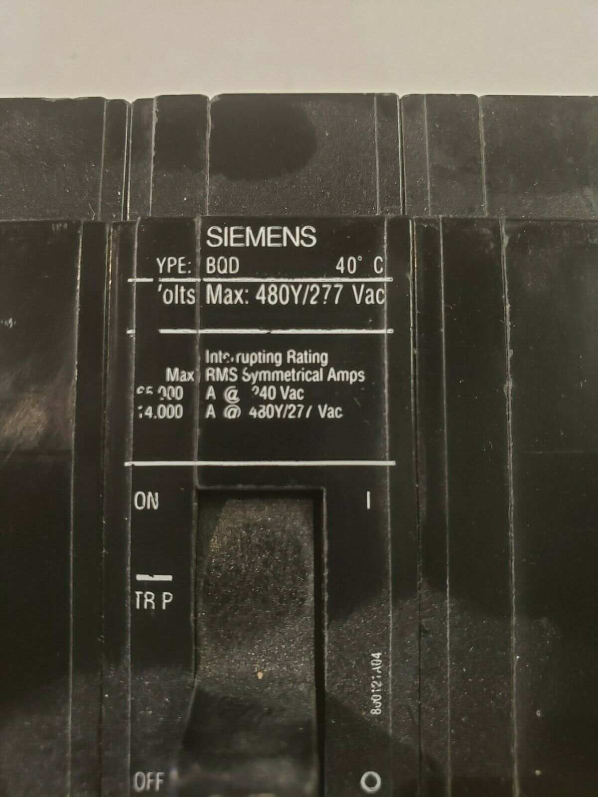 siemens BQD315amp breaker***USED***