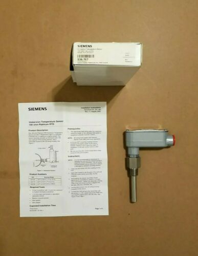 SIEMENS. P/N: 536-767. LIQUID IMMERSION TEMP. SENSOR.100 OHM RTD. 2.5&quot;. 30-250°F